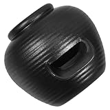 POPETPOP Brunnen Fließendes Wasser Tontopf Wassergerät Für Aquarien Mini Wasserbrunnen Gartenbrunnentiere Wandbrunnen Im Freien Wasserbrunnen Wasserfall Wohnzimmerdekor Keramik Black