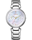 Citizen Womens Multi Zifferblatt Eco-Drive Uhr mit Edelstahl Armband FD1106-81D