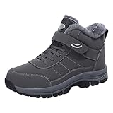 Sansee Winterschuhe Herren Damen wasserdichte Wanderschuhe Anti-Punktur Outdoorschuhe Schlüpfen Trekkingschuhe Casual Knöchelhohe Sneaker Walkingschuhe Arbeitsschuhe mit (Z1-2-Grey, 40)