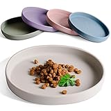 ne&no Futternapf für Katzen [nala Collection] - Flache Futterschale | Silikonnapf Breit | Fressnapf | Silikon Napf | Katzenfutter Teller