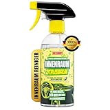 WOSHUP! Innenraumreiniger Auto -500ml- Cockpit Reiniger für Kunststoff, Polster, Armaturen & Leder Cockpitpflege für Auto und Wohnmobil mit Tiefenreinigung - ph-neutral Zitrusduft (500 ml)