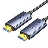 biaze 8K HDMI Glasfaserkabel 5M, HDMI 2.1 48 Gbit/s, unterstützt 8K bei 60 Hz, 4K bei 120 Hz, eARC, HDR10, Dolby Vision, für Heimkino, Gaming (PS5/Xbox), Projektoren, Wandinstallation, Ultra HD-Video