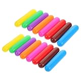 SOPOTUTU 60 Stück Bällebadbälle für Babys Farbige Plastikbälle mit Streifenmuster 128cm Ozeanbälle für Laufstall und Spielzelt Verdickt und Sicher für Drinnen und Draußen