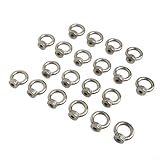 Niceminiwall 20 Stück Ringmutter M6 Ringmutter 304 Edelstahl Innengewindemutter (M6)