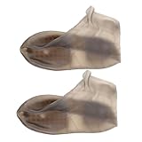 HEMOTON Wasserdichte Silikon Schuhüberzieher Unisex Hoher Elastizitäts schutz Rutschfest und Wiederverwendbar Regenschutz Überschuhe für Damen Herren Strapazierfähiger Schuhschutz bei