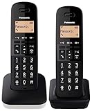 Panasonic KX-TGB612 Schnurlostelefon (Anrufliste, 18 Stunden Sprechzeit, 200 Stunden Standby-Zeit, 50 Kontakte, Fallschutz) Weiß