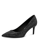 Tamaris Damen Pumps Vegan schwarz 38