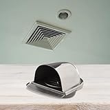 Zuverlässige Abluftabzugshaube für Wände, wasserdicht und Edelstahl-Design (150 mm)