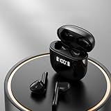 Zunate Sport Ohrhörer Wireless BT 5.3 Rauschreduktion Berührungssteuerung Ohrhörer für das Leichte Design des Telefons (White)