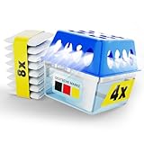 Spetebo 4x Luftentfeuchter - Raumentfeuchter ohne Strom 8x 400g Granulat - Entfeuchter für Räume bis 25m², Fenster, Wohnung, Keller, Autos & Wohnmobile gegen Feuchtigkeit - Schimmel- und Geruchsschutz