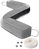 Zugluftstopper für Türen, 100cm Zugluftstopper Fenster, 1.1KG Schwerer Windstopper, Anti-Rutsch Türzugstopper, Maschinenwaschbare, Quadratischer Draft Stopper für Haustür und Schlafzimmertür