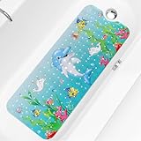Mofonky Kinder Badewannenmatte rutschfest Badematte: 100x40cm Antirutschmatte Badewanne Dusche Matte Waschbar - Baby Anti Rutsch Duschmatte Duscheinlage Rutschmatte (100 x 40 cm, Delphine)