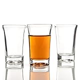 BigDean 12er Set Schnapsgläser 4cl spülmaschinenfest lebensmittelecht - robuste Shotgläser aus Glas - standfest gegen Umkippen - Shot Gläser für Wodka, Ouzo, Sambuca, Tequila