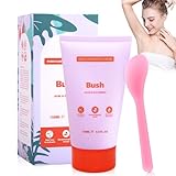 Bye Bye Bush Haarentfernungscreme, 150ml Enthaarungscreme Intimbereich für Männer Frauen, Milde natürliche Formel Hair Removal Cream für Achselhöhlen Beine Intimbereich