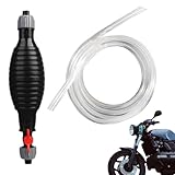 Siphonpumpe für Wasser, Siphon-Handpumpe - Tragbares manuelles Handpumpen-Werkzeugset,Transferpumpe, Flüssigkeitssiphon, Wassersiphonpumpe mit 3,28 Fuß langem PVC-Schlauch für Öl, Wasser, Flüssigkeit,