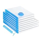 Vakuum-Vakuumbeutel | Space 8 x versiegelte Beutel – wasserdichte Reiseausgangskleidung für Reisen, Aufbewahrung von unterwegs oder auf Reisen