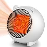 Mursche Heizlüfter energiesparend heizgeräte elektrisch - 500W Heizung leise PTC Keramik innenraum heizstrahler Oszillation Räume Heizofen Elektroheizer Überhitzungsschutz