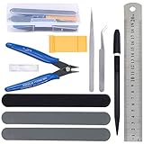 WiMas 11PCS Gundam Modeler Builder's Tools Craft Set Kit, Gundam Modellierer Basic Tools, Bastelset für den Einfachen Modellbau