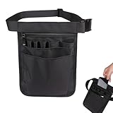 Gürteltasche Arbeit Einzelhandel, Krankenschwester Gürteltasche, Werkzeugtasche Für Damen Und Herren, Nurse Bag Mit Verstellbarem Gürtel, Schere Pflegeset Zubehör Werkzeugkoffer Schwarz
