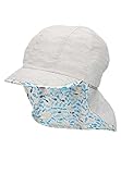 Sterntaler Jungen Schirmmütze mit Nackenschutz Fischlin Sonnenhut, lichtgrau, 53