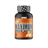 WEIDER Maximum Krea-Genic Kreatin Kapseln hochdosiert, doppelt gepuffertes Kreatin Monohydrat für mehr Power beim Workout, Muskelaufbau Kapseln, 100 Kapseln