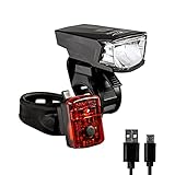 Zündapp ZA.K.15 Fahrrad Licht Fahrradlicht vorne USB aufladbar LED Fahrradlampe Set Akku Lampe hinten Fahrradbeleuchtung StVZO wiederaufladbar