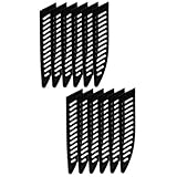 CRILSTYLEO 12 Stk Messerset kräuseln Obstmesser Traubenschneider Standard Cellophan klingenschutz für messer Messerschutz Messerabdeckung Messerhülse Obstschneiderschutz Küchenhelfer pp Black