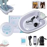 Ionen FußBad, Ionen Fussbad Detox, Elektrolyse Fussbad Entgiftung, Ionic Foot Spa Detox Becken Set, Ionen-Fussbad-System, Tragbare Pedicure Foot Bathtub (mit Becken)