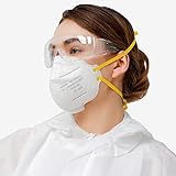 20 FFP3 Mund- und Nasenschutz Maske mit EC Zertifizierung, 5 Lagige Maske ohne Ventil, Staub- und Partikelschutzmaske, medizinische Schutzmaske mit hoher PFE-Filtereffizienz ≥ 99, 20 Atemschutzmaske