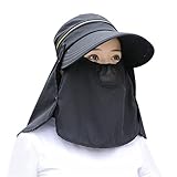 Oxtxuzdm Frauen Gesichtsklappen Breit Germeern Sonnen Atmungsaktiv Für Frauen Strand Außens