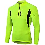 MEETWEE Herren Radtrikot Fahrradtrikot Langarm, Fahrradbekleidung Radshirt Fahrradshirts für Männer, Atmungsaktive Cycling Jersey Schnell Trocknen Radsport Bekleidung