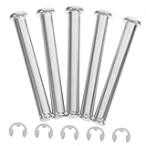 JECOMPRIS 5St Regaleinsatz Hochleistungsschrauben Palettenregal-Clips Stecknadel fallen lassen Hochleistungsklammern für Palettenregale Palettenregalstift Rostfreier Stahl Silver
