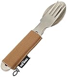 Tatonka Cutlery Set 1 (3-teilig) - Camping-Besteck aus Edelstahl bestehend aus Messer, Gabel und Löffel