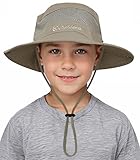 Durio Sonnenhut Kinder Uv Schutz Sonnenmütze mit Kinnriemen Kinder Fischerhut mit Nackenschutz Kinderhut Atmungsaktiv Sonnenschutz Sonnenhut aus Baumwolle für Jungen 4-12 Jahre