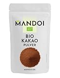 Mandoi Bio Kakaopulver 200g, Fairer Kakao aus nachhaltigem Anbau – Intensiv & Aromatisch