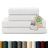 Blumtal Premium Frottier Handtücher Set 4 teilig 100% Baumwolle - Oeko-TEX zertifiziertes Badetuch 2X (70x140 cm) + Towel 2X (50x100 cm) - Ultra saugstarkes Frottiertücher Set - Handtücher Weiß