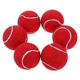 WHAMVOX Rote Tennisbälle für Mädchen Anfänger Leichte Langlebige Übungsbälle für Tennis Training Hohe Sichtbarkeit Geeignet für Platzarten für Einsteiger
