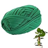 Grüne Gartenschnur – 2 mm Jute-Schnur, Bastelschnur, weiche, grüne Gartenpflanzenbänder, dehnbare Pflanzenstütze, Gartenschnur, strapazierfähig, umweltfreundlich, auf Länge zuschneidbar, stützende