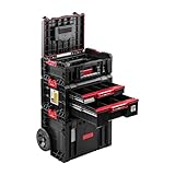 PAFEN Rollende Werkstatt Werkstattschublade - Premium Werkzeugtrolley - Werkzeugkasten auf Rädern 445 x 365 x 755 mm Sehr stabil Chemikalienbeständig Werkstattwagen Rollwagen