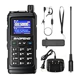 BAOFENG Dual Band Funkgerät für UHF VHF, Lizenziert erforderliches Amateurfunkgerät, Leistungsstarkes Handfunkgerät Lange Reichweite, 999 Kanäle EIN-Click-Scan USB-C, Walkie Talkie 1800mAh Akku - 17M