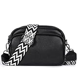 TAN.TOMI Umhängetasche Damen Klein, PU Leder Crossbody Bag Damen Handytasche zum Umhängen, Moderne Handtasche Damen Klein mit Breitem Schultergurt, Damen Tasche Tägliches Arbeiten, Einkaufen,Reisen