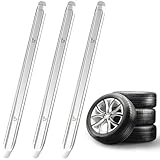 3 Stück Reifenheber Set, 30 cm Montiereisen Reifen, Reifenmontierhebel aus Hochfestem Stahl, Montierhebel Motorrad, Reifenmontage Werkzeug für Motorrad, Fahrrad, Auto, Wagen, E-Scooter, Reifenwechsel