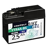 HeyVolt GEL Rollerbatterie 12V 2,5Ah YTR4A-BS SZX 50 X Cross Sport X8R AF49