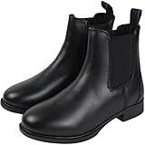 RL24 - Winter Jodhpur Reitstiefeletten mit Teddyfutter schwarz 38 soft/weit