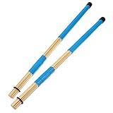 1 Paar Bambus Drum Sticks Drumsticks Bambus Drum Mallet für Rute Jazz Volksmusik Tragbare Solide Konstruktion Blau