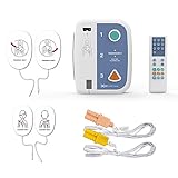 Universal AED Trainer mit Fernbedienung, Erste Hilfe Lehrgerät für AED-Training, AED Trainingsgerät mit CPR-Lehrgerät Maschine, 10 Trainingsszenarien, Sprachkombination Deutsch/Englisch (XFT 120C+)