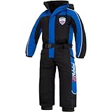 Nebulus Kinder Skioverall RELAX, Winteranzug, Kinder-Skianzug, schwarz, Größe 134