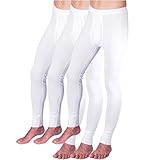 HERMKO 3540 Herren Lange Unterhosen mit Eingriff 3er Pack (Weitere Farben) Bio-Baumwolle, Größe:D 6 = EU L, Farbe:weiß