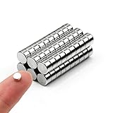 60 kleine Magnete, runde Kühlschrankmagnete, kleine Zylinder-Kühlschrankmagnete, Büromagnete, Whiteboard-Magnete, langlebige kleine Miniatur-Magnete zum Basteln