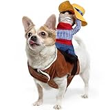 CUEMOON Hundekostüm Weihnachten,Killer Doll Fancy Dress Up Spooky Outfit, Für Weihnachten, Partys Klamotten Bekleidung Hundepullover Mode Outfit,S